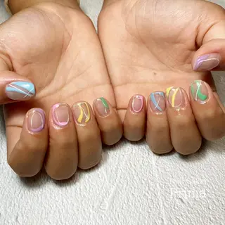 ショート ネイル SalonPrima 西院Nail&Eyeのネイルデザイン