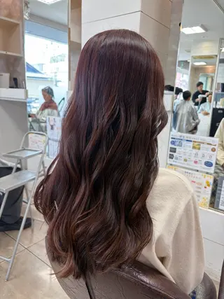 ロング カラー レイヤーカット🎀 よしいあまねのヘアスタイル