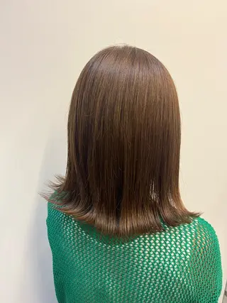 カラー 心美/ブリーチなし 透明感カラーのヘアスタイル