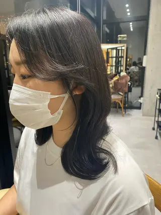 ミディアム カラー 似合う髪型見つけます AYAKAのヘアスタイル