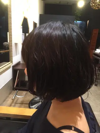 ミディアム パーマ HairDesign JAMのヘアスタイル