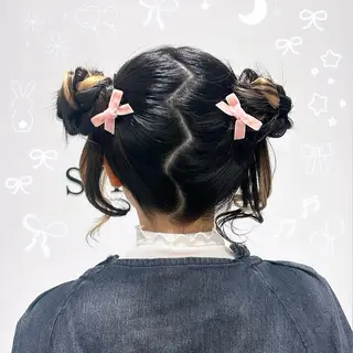 ヘアアレンジ レイヤー｜ハッシュ｜ ヘアセット｜山田寛菜のヘアスタイル