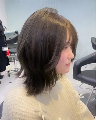 ミディアム カラー 【美髪矯正/絹髪】 🎀hinano🎀のヘアスタイル