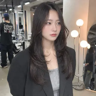 ロング 韓国レイヤー🇰🇷 艶髪💎renのヘアスタイル