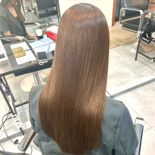 ロング カラー ✨傷まないカラー ✨髪質改善✨レオンのヘアスタイル