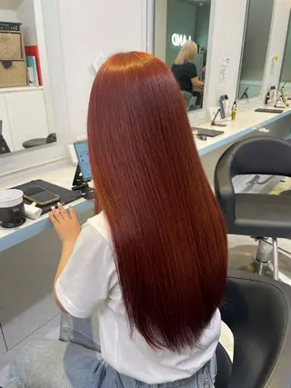 カラー 🇰🇷韓流暖色ヘア 🍒saaya🍒のヘアスタイル
