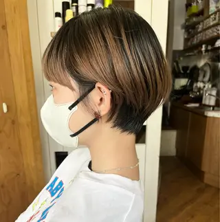 ショート カラー Hareru 豊田 修廣のヘアスタイル