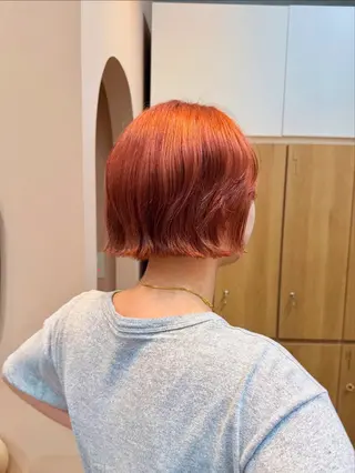 ショート カラー 🫧髪質改善カラー 暖色カラー/桜🌸のヘアスタイル