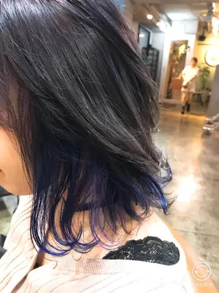 ミディアム カラー パーマ ヘアアレンジ メンズ キッズ ネイル マツエク・マツパ サロンドミルク 渋谷高比良のヘアスタイル