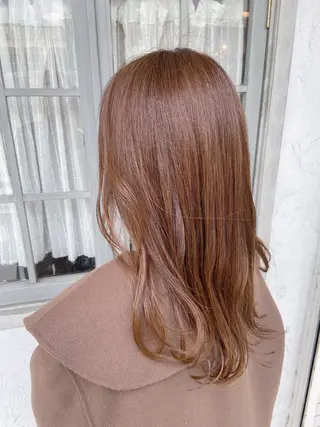 セミロング カラー アメリラブヘアー 土屋 洋平のヘアスタイル