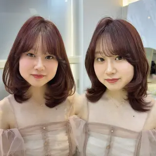 ミディアム カラー/ヘアセット Nanami💗のヘアスタイル