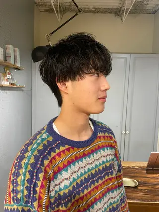 ショート パーマ メンズ 🤩噂のMr.髪ポジ ティブ®️yu🤩のヘアスタイル