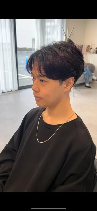 パーマ メンズ リベイルけんた モデル募集のヘアスタイル