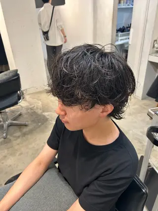 パーマ メンズ メンズ清潔感のプロ 💈メンズパーマ藤田のヘアスタイル