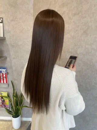 ロング カラー Rina のヘアスタイル