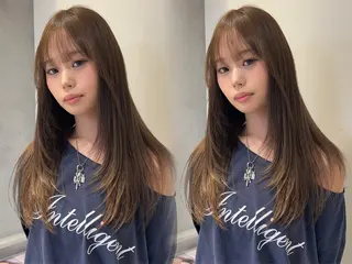 ロング カラー ayaka🫧 梅田ダブルカラーのヘアスタイル