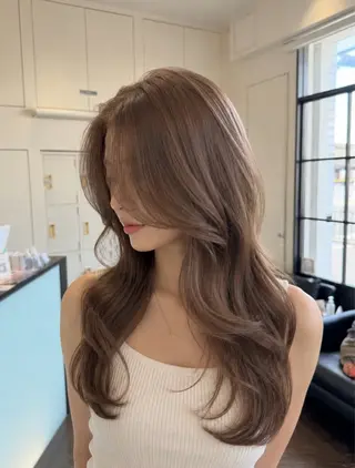 ロング Apa kabar 鳳店 店長 吉田裕のヘアスタイル