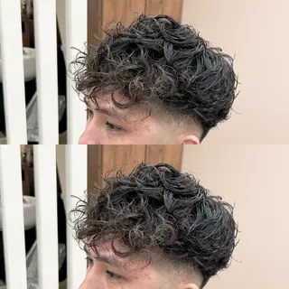 パーマ メンズ 学生指名率No.1 YUTOのヘアスタイル