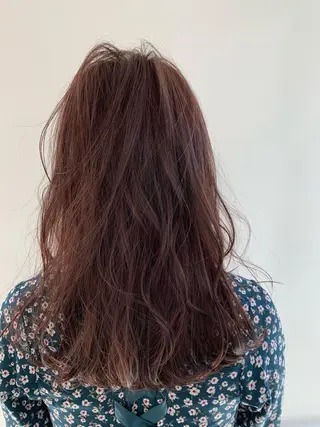 セミロング カラー パーマ ヘアアレンジ 加藤 綾華のヘアスタイル