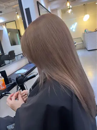 ミディアム カラー ハイトーンカラー 🦋yuri🦋のヘアスタイル