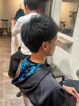 ショート メンズ 田中 識啓のヘアスタイル