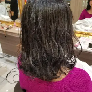 ミディアム Ash 店長 山下達也のヘアスタイル