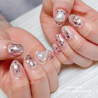 ミディアム ネイル 🐾enen style 🐾のネイルデザイン