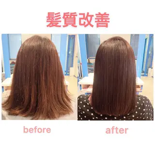 ミディアム カラー 髪質改善 RYOのヘアスタイル