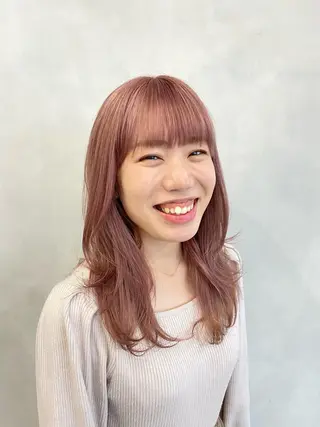 ロング カラー 🩵ブリーチカラー MIORI🩵のヘアスタイル