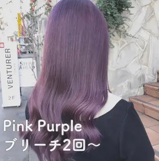ロング カラー ヘアアレンジ 韓国ヘア 🦋KIRA🦋のヘアスタイル