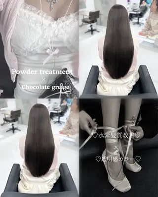 ロング 🖤ハイトーンカラ ー🖤/ここなのヘアスタイル