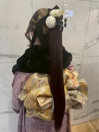 ロング ヘアアレンジ 北折 蒼由海のヘアスタイル