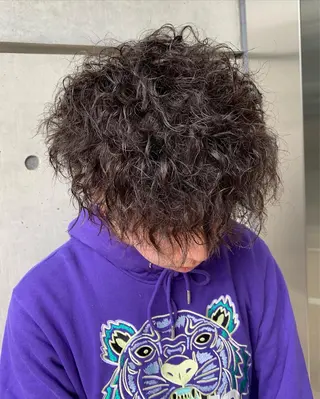 ショート パーマ メンズ メンズカット/パーマ 特化motooのヘアスタイル