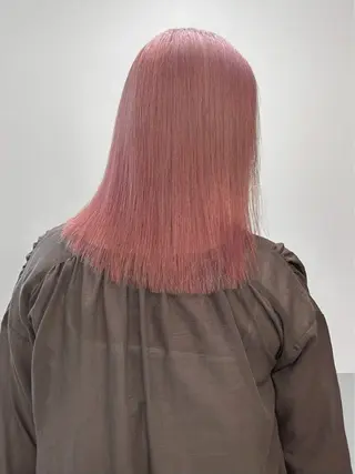 ミディアム カラー LUCK ユナのヘアスタイル