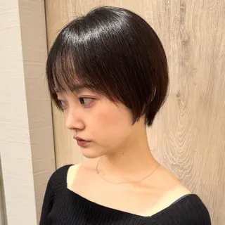 ショート 【ショート/ボブ 丸みショート】深萱のヘアスタイル
