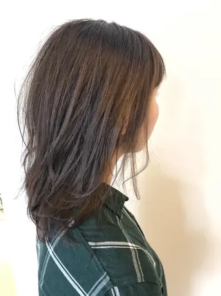 セミロング 夜23時まで予約🉑 reverieあきらのヘアスタイル