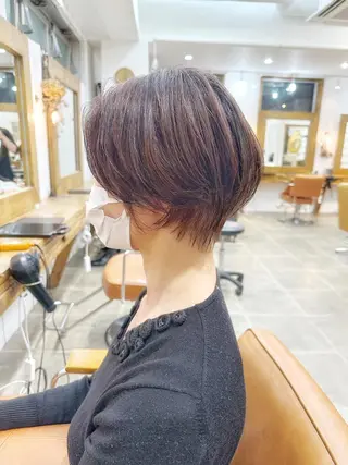 ショート カラー 👑銀座ショート/ 絶壁補正/金子涼👑のヘアスタイル