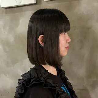 ミディアム パーマ Hina/カラー特化 /艶カラーのヘアスタイル