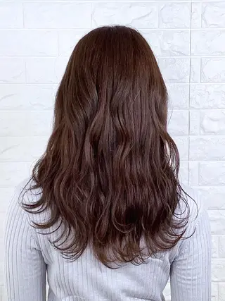 セミロング カラー 髪質改善縮毛矯正 美容師✂️山崎竜二のヘアスタイル