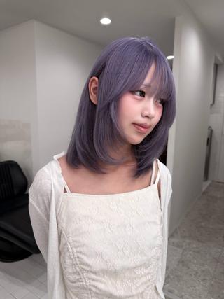 ロング カラー 大阪梅田/ イマムラミヅキのヘアスタイル