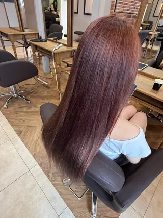 ロング カラー おとは 透明感ツヤカラー🧸のヘアスタイル