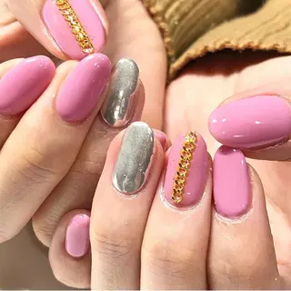 ネイル 渋谷／チップ長さ出し 👑アプレgel-xのネイルデザイン