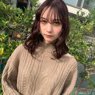 ミディアム カラー 🧸 サトウサクネ🧸のヘアスタイル
