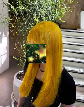 セミロング カラー ブリーチカラー 🔆rino🔆のヘアスタイル