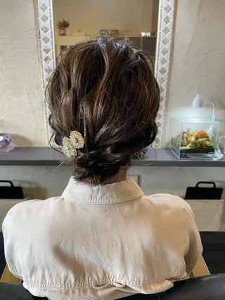 ショート ヘアアレンジ かめやま ゆりのヘアスタイル