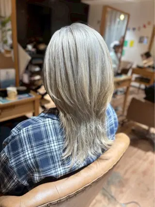 セミロング 松田 鈴菜のヘアスタイル