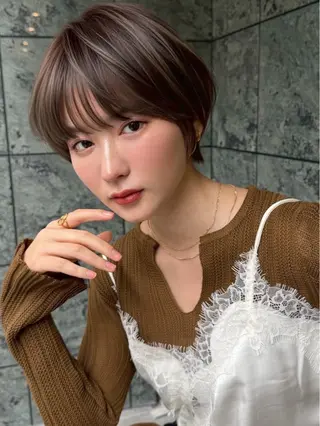 ショート カラー ヘアアレンジ 🫧透明感カラー/ Wカラー🫧namiのヘアスタイル