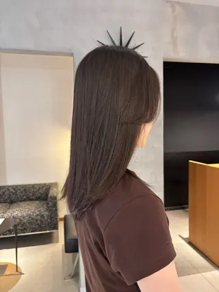 セミロング KAREN(ému) 伏見/カットモデルのヘアスタイル