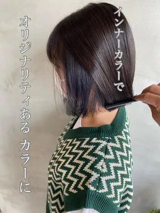 ショート カラー パーマ ヘアアレンジ ネイル マツエク・マツパ 夜23時まで予約🉑 reverieあきらのヘアスタイル