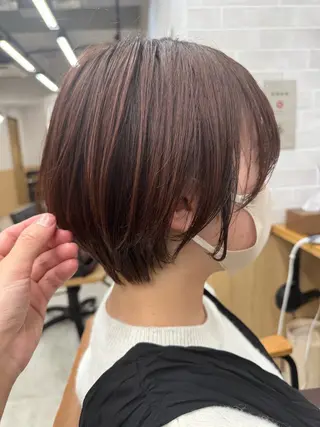 ショート レイヤー/ショート/ 透明感/銀座/れんのヘアスタイル